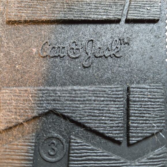 Cat & Jack 3 Blue Girl's Shearling Insulated Faux Fur Lined Boots Shoes - Picture 4 of 7